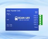 04.ECAN-U01系列CAN轉(zhuǎn)USB智能協(xié)議轉(zhuǎn)換器（CAN分析儀）視頻